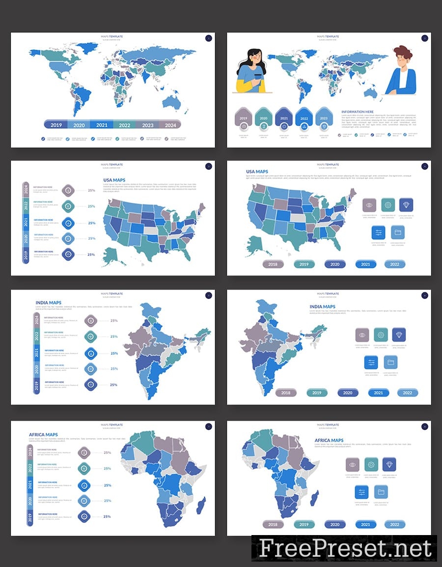 Maps Infographic Keynote RPKXJNB