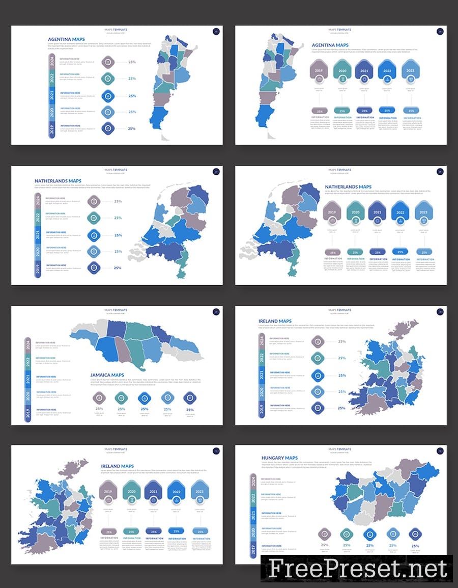 Maps Infographic Keynote RPKXJNB