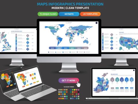 Maps Infographic Keynote RPKXJNB