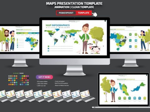 Maps Infographic Powerpoint 5NHD3JQ