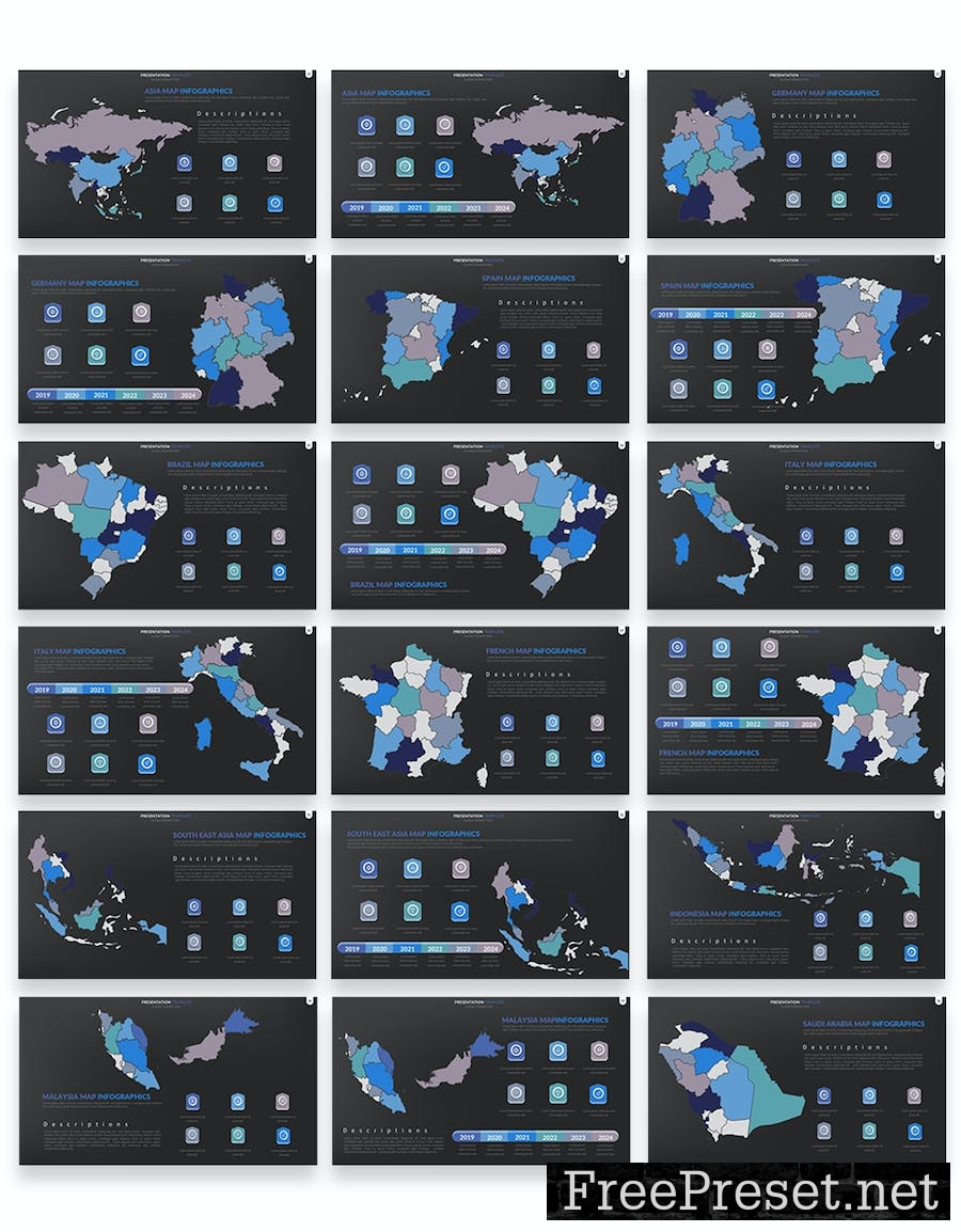 Maps Keynote Presentation Templates UEBT8LN