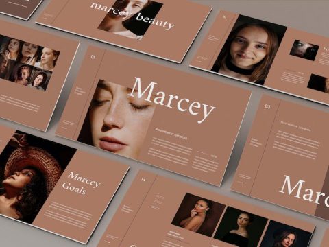 Marcey - Business Presentation Keynote Template W2J9RLR