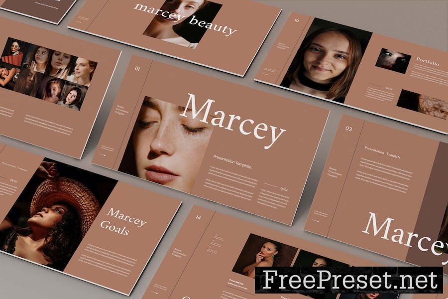 Marcey - Business Presentation Keynote Template W2J9RLR