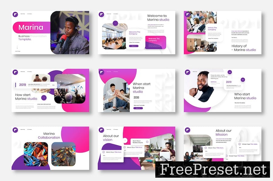 Marina – Business Keynote Template B9YA9QT