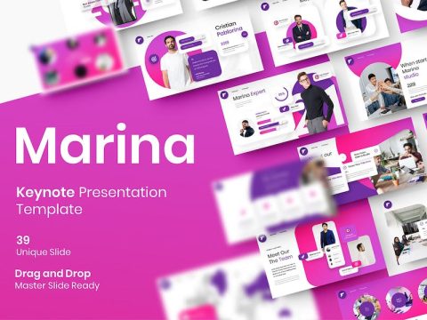 Marina – Business Keynote Template B9YA9QT