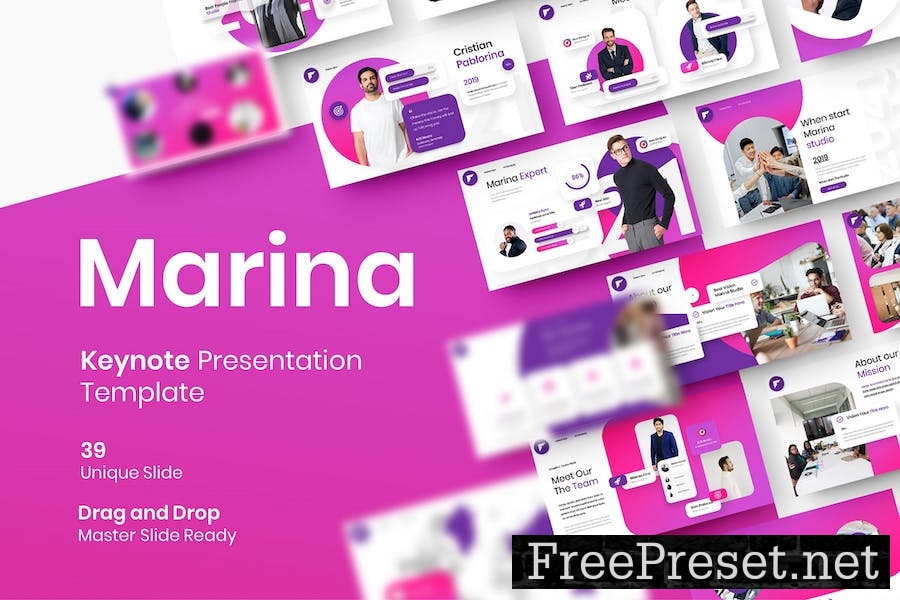 Marina – Business Keynote Template B9YA9QT