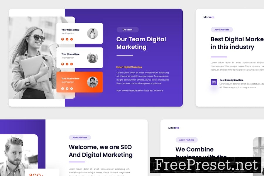 Marketa - Digital Marketing Keynote Template K2NUQHQ