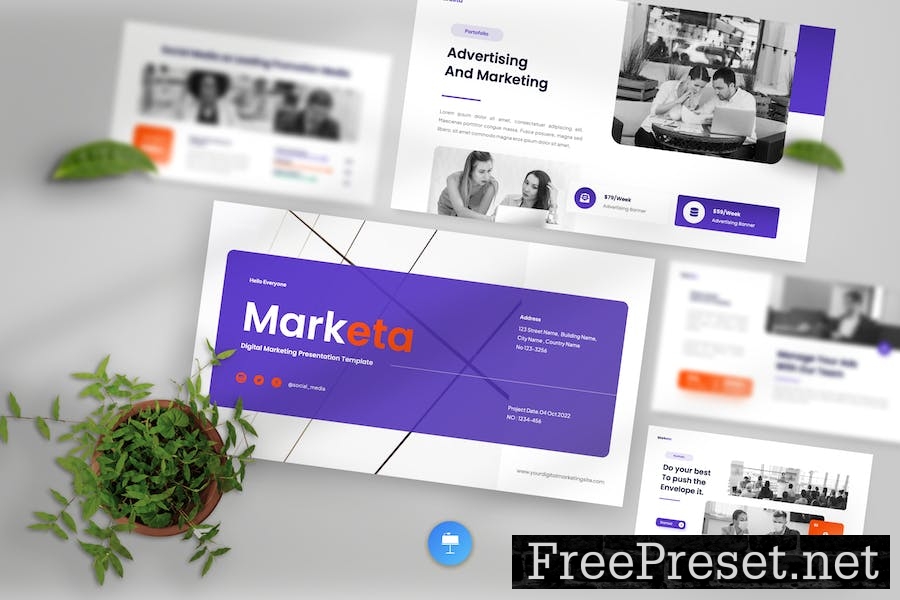 Marketa - Digital Marketing Keynote Template K2NUQHQ