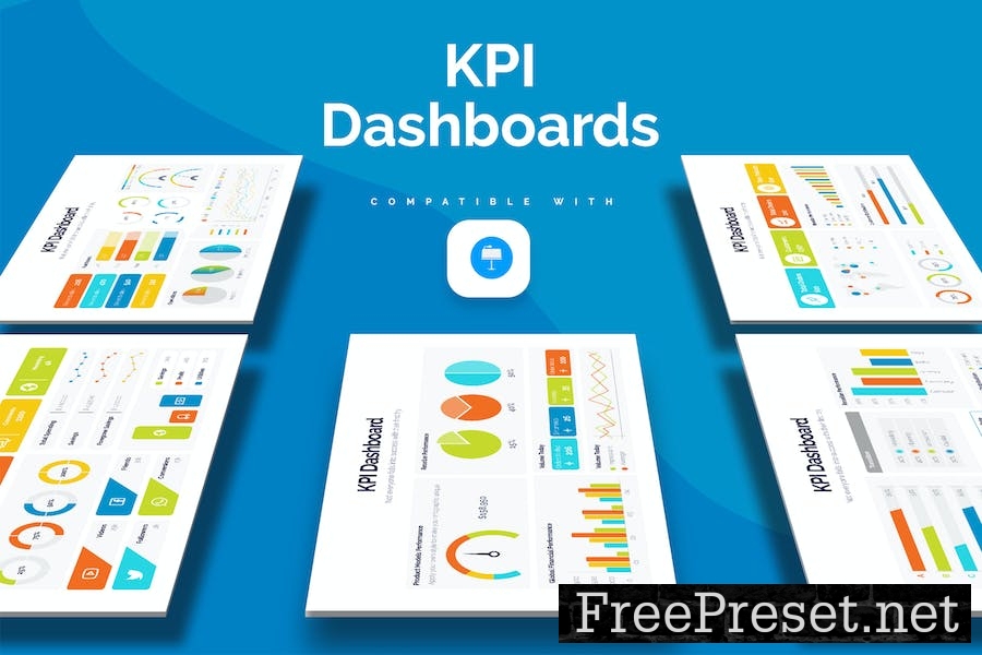 Marketing KPI Dashboard Keynote Infographics BQQZJLW