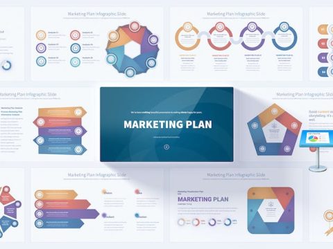 Marketing Plan - Keynote Infographics Slides 77UKD2M