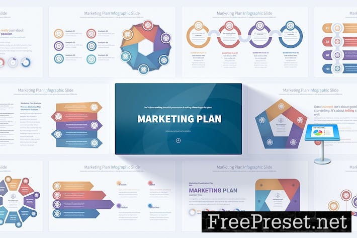 Marketing Plan - Keynote Infographics Slides 77UKD2M