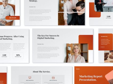 Marketing Report Keynote Presentation Template