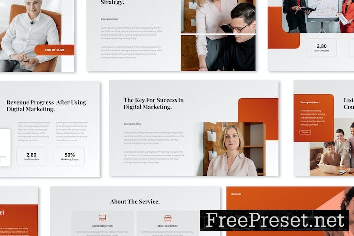 Marketing Report Keynote Presentation Template