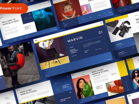 Marvin – Business PowerPoint Template MJY46QP