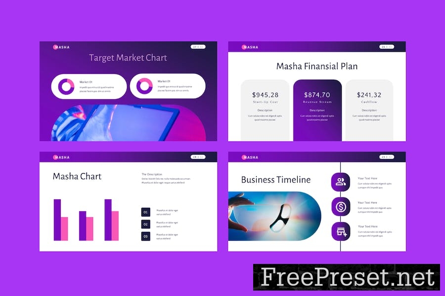 Masha Keynote Business Plan Presentation Template ZFUFH8E