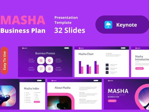 Masha Keynote Business Plan Presentation Template ZFUFH8E