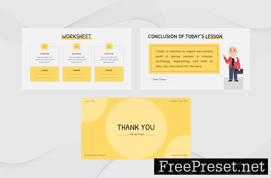 Math Education Presentation Template - Keynote UW68W67