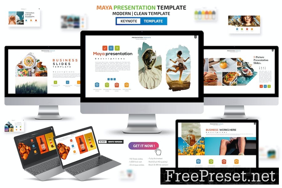 Maya Keynote Presentation Templates V6TWKWX