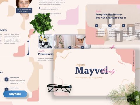 Mayvel - Skincare Keynote Templates 89MXQ7A