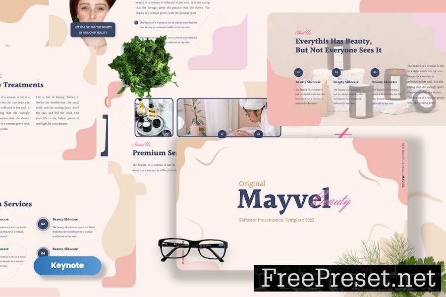 Mayvel - Skincare Keynote Templates 89MXQ7A