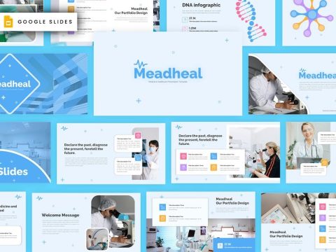 Meadheal - Medical Google Slides Template 48XHF4K