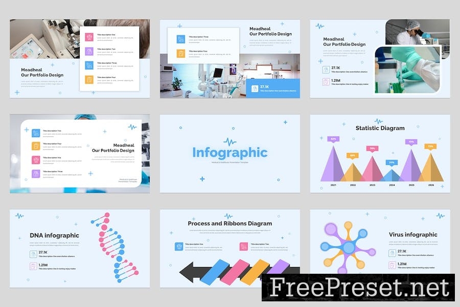 Meadheal - Medical Powerpoint Template JN9GUQQ