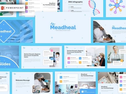 Meadheal - Medical Powerpoint Template JN9GUQQ