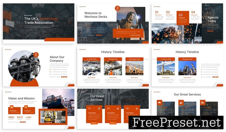 Mechaze - Industry Keynote Template RSRLPZZ