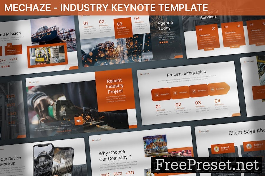 Mechaze - Industry Keynote Template RSRLPZZ