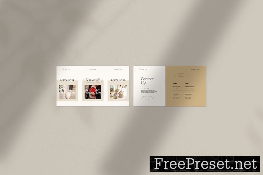 Media Kit Presentation Template 5LU6F38