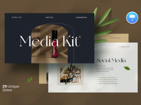 Media Kit Presentation Template 5LU6F38