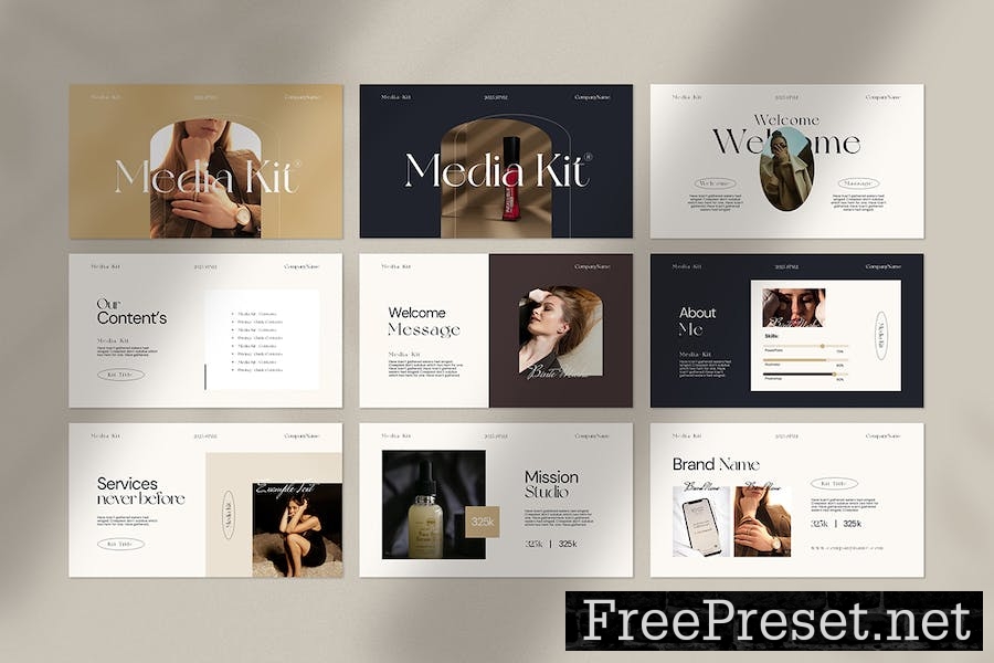 Media Kit Presentation Template X3DN6A7