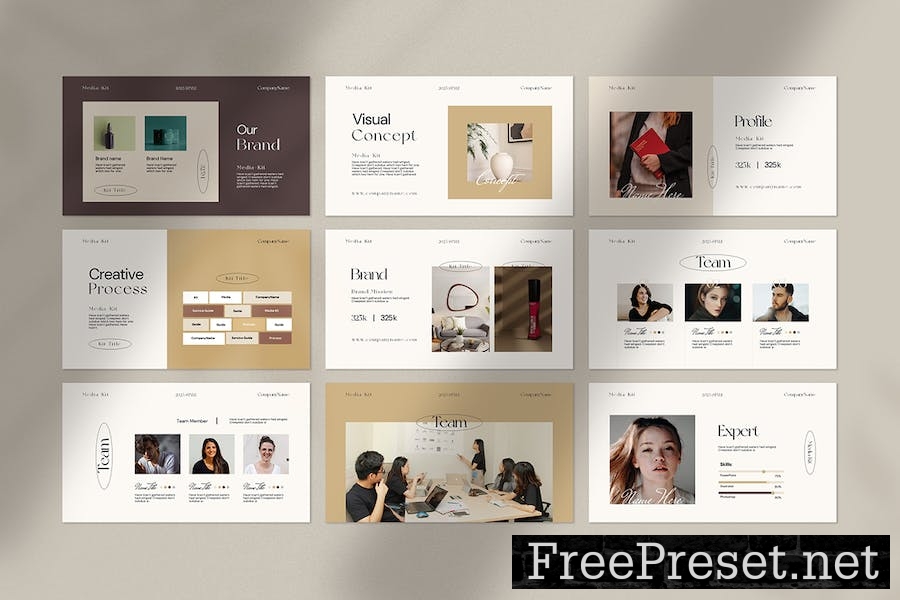 Media Kit Presentation Template X3DN6A7