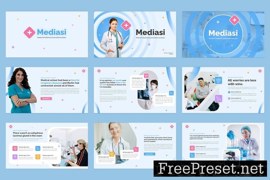 Mediasi - Medical Healthcare Powerpoint Template 24XPNLT