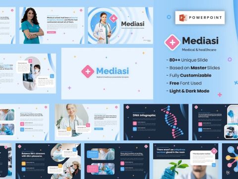 Mediasi - Medical Healthcare Powerpoint Template 24XPNLT