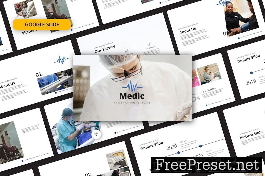 Medic Google Slide Template PDQYRFU