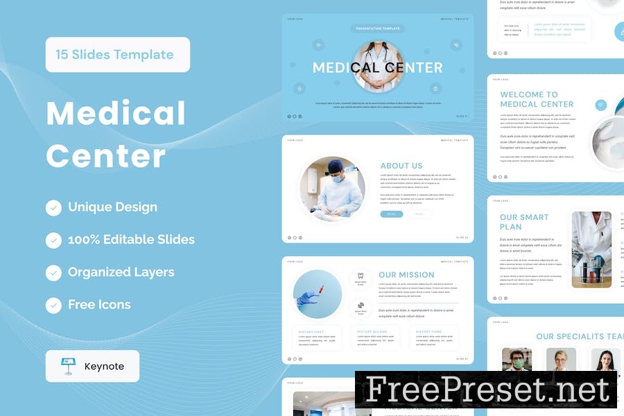 Medical Center Presentation Template - Keynote HJNBHSP