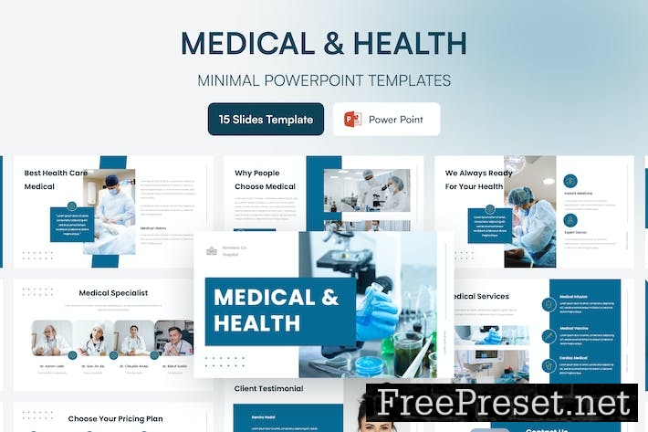 Medical Health Presentation Template Powerpoint 85D5SH2