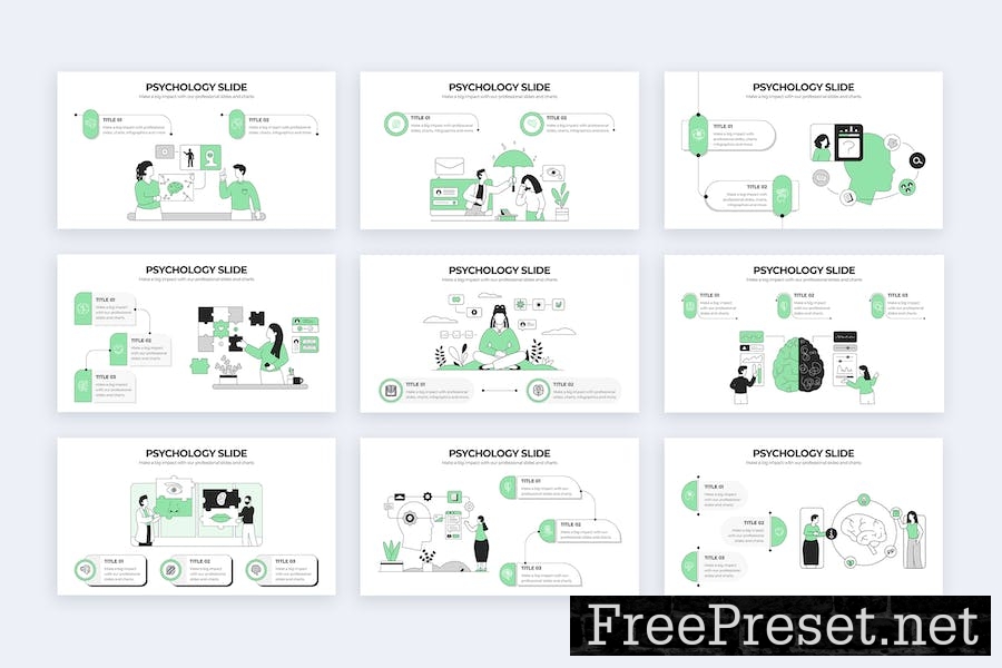 Medical Psychology Slides Keynote Infographics GYB8BAT