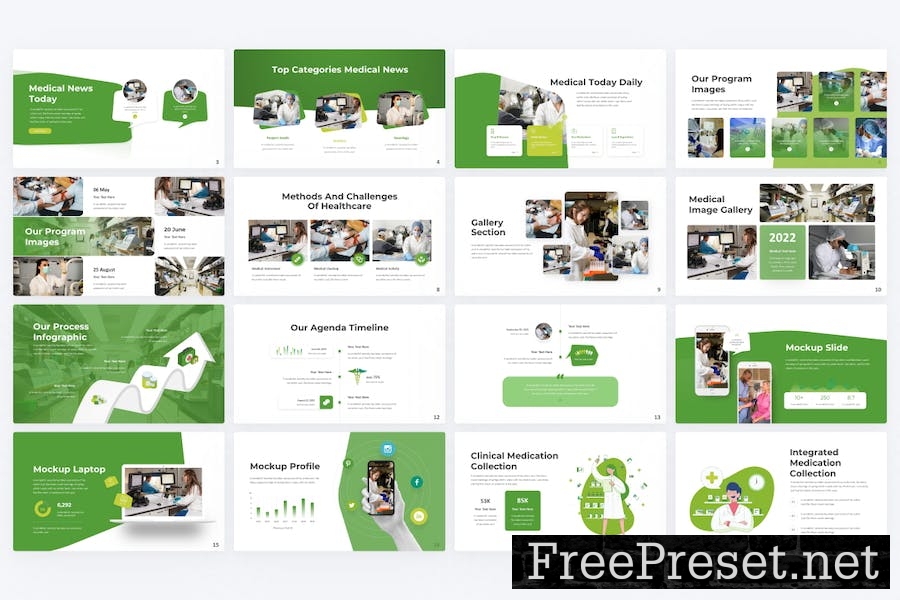 Medication Green Creative Medical Keynote Template VDPJM4J