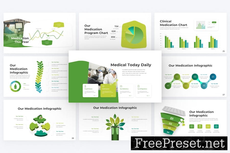 Medication Green Creative Medical Keynote Template VDPJM4J