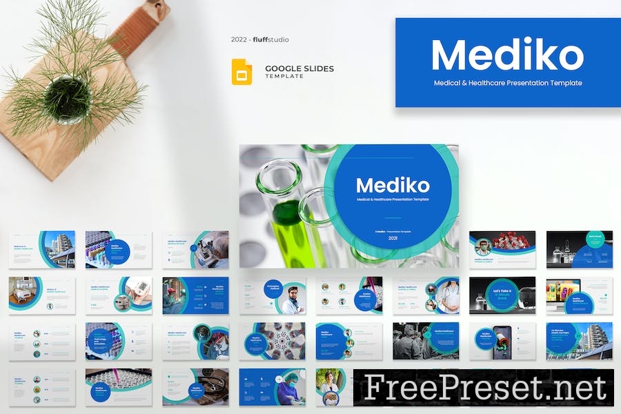 Mediko - Medical Healthcare Google Slides Template GME2NLG