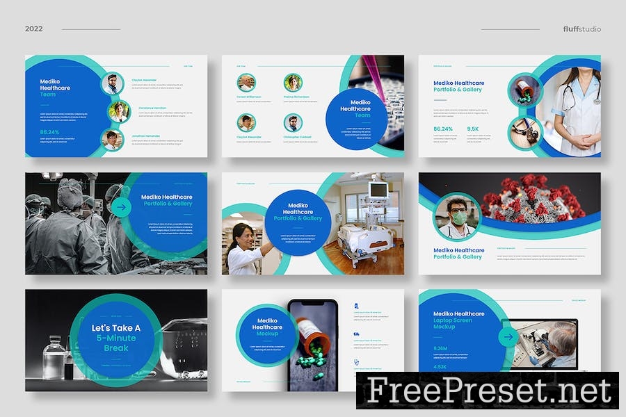 Mediko - Medical Healthcare Keynote Template D65Q38U