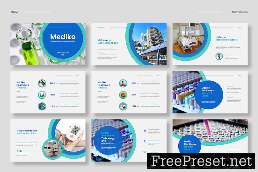 Mediko - Medical Healthcare Keynote Template D65Q38U