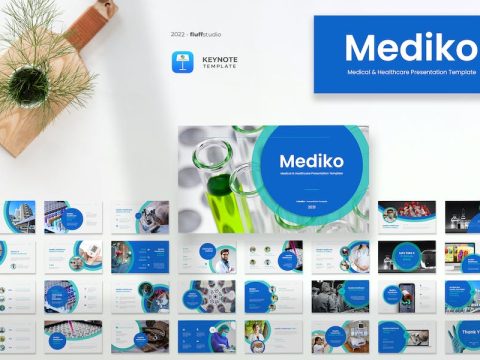 Mediko - Medical Healthcare Keynote Template D65Q38U