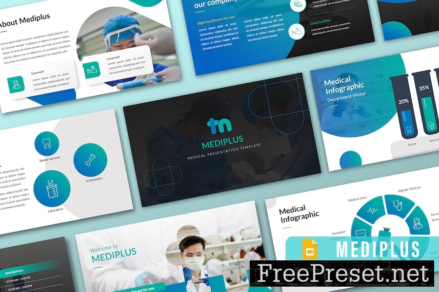 MEDIPLUS – Medical Google Slide Template G3HENK3