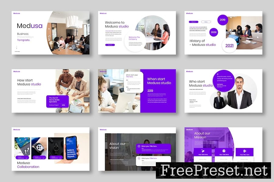 Medusa– Business Keynote Template MPW47LZ