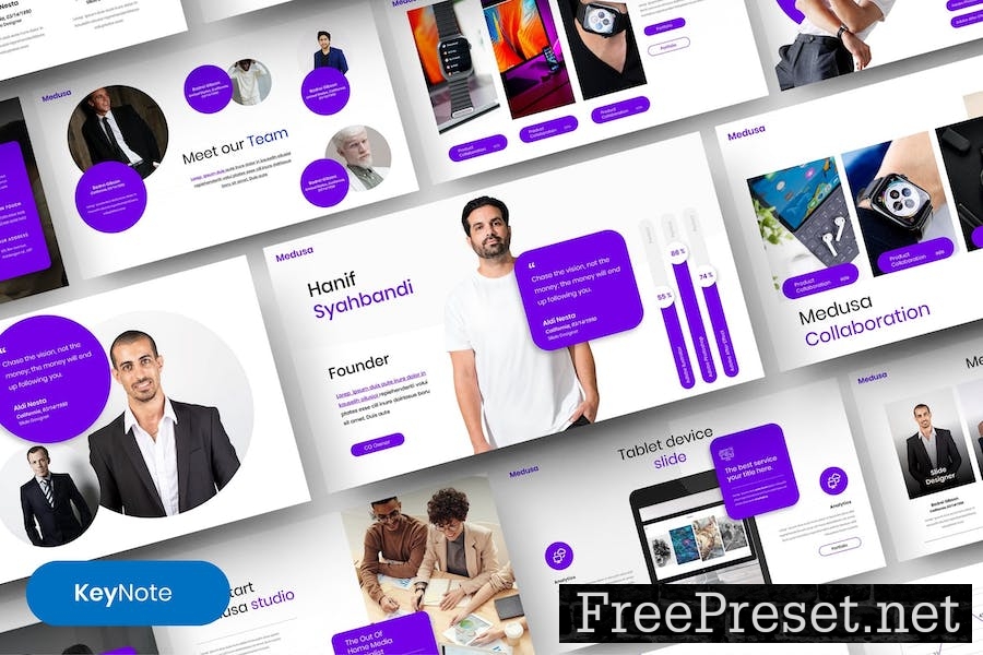 Medusa– Business Keynote Template MPW47LZ