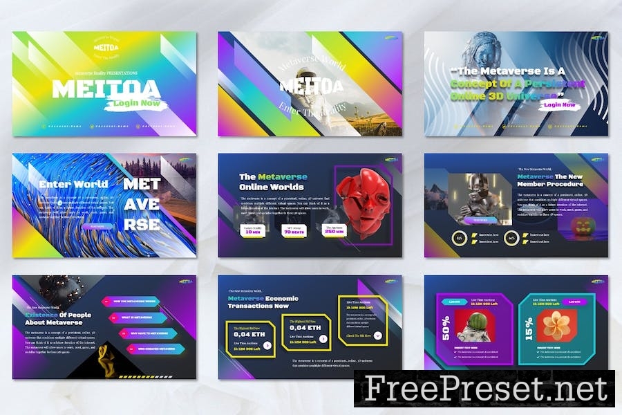 Meitoa - Metaverse Reality Keynote Templates SZYHD2M