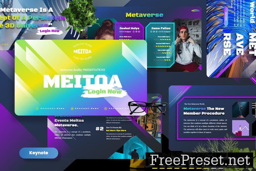 Meitoa - Metaverse Reality Keynote Templates SZYHD2M